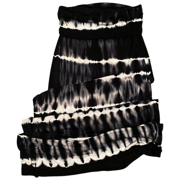 a.n.a. Black and White Tie Dye Maxi Skirt Size Medium - Picture 3 of 10